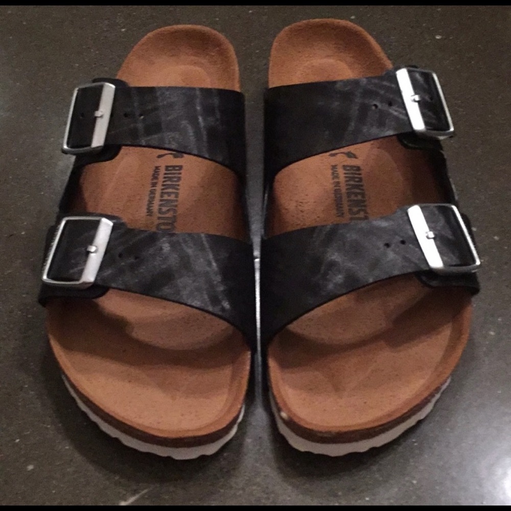 New, never worn Birkenstocks.
